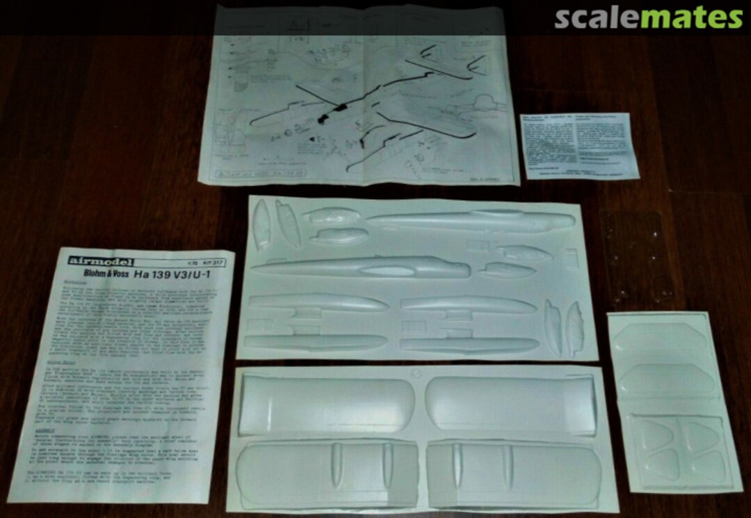 Contents Blohm & Voss Ha 139 V3 / U-1 317 Airmodel Contents Blohm & Voss Ha 139 V3 / U-1 317 Airmodel