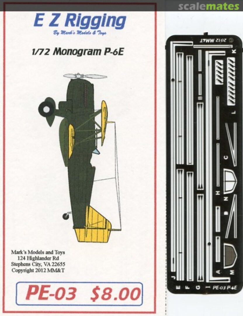 Boxart Monogram P-6E PE-03 Starfighter Decals Boxart Monogram P-6E PE-03 Starfighter Decals