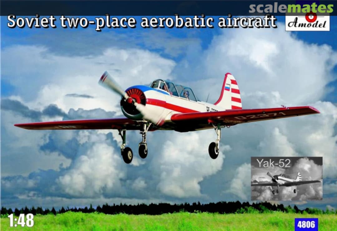 Boxart Soviet two-place aerobatic aircraft 4806 Amodel Boxart Soviet two-place aerobatic aircraft 4806 Amodel