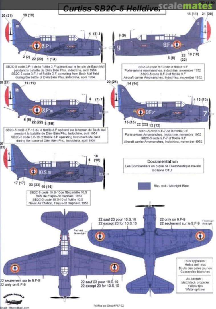 Boxart Curtiss SB2C-5 Helldiver BD 48-90 Berna Decals Boxart Curtiss SB2C-5 Helldiver BD 48-90 Berna Decals