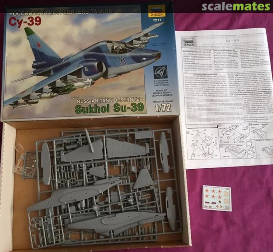 Contents Sukhoi Su-39 Frogfoot 7217 Zvezda Contents Sukhoi Su-39 Frogfoot 7217 Zvezda