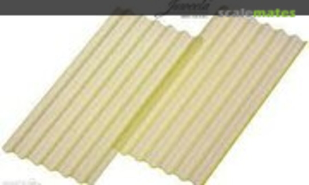 1:32 Corrugated Iron Sheeting Yellow Transparent (Juweela 23273) 23273