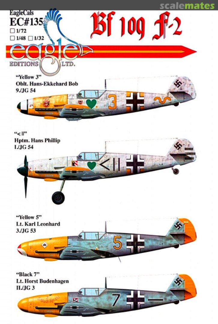 Boxart Bf 109 F-2 EagleCals EC32-135 Eagle Editions Boxart Bf 109 F-2 EagleCals EC32-135 Eagle Editions