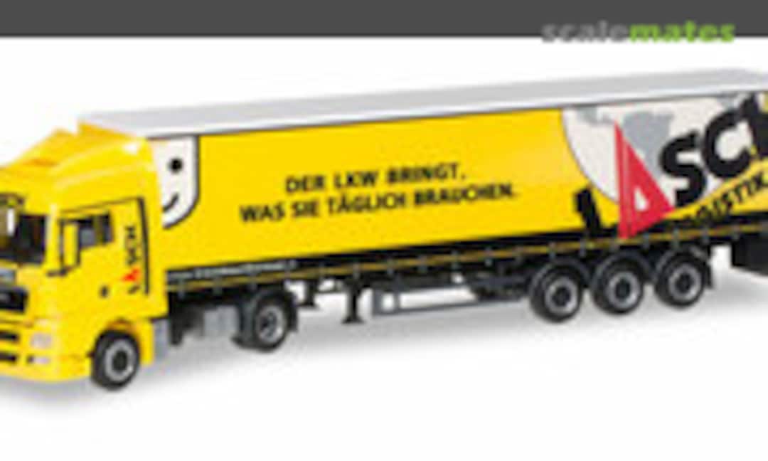 MAN TGX XLX Gardinenplanen-Sattelzug &quot;Lasch&quot; (Herpa 919173)