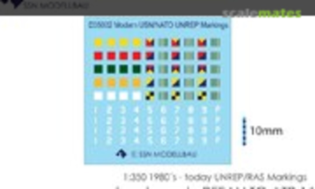 1:350 Modern USN/NATO UNREP Markings (SSN-Modellbau SSN-D35002) SSN-D35002