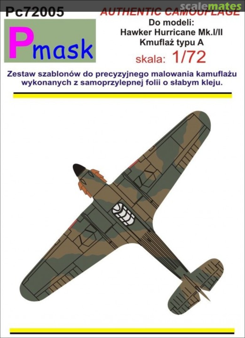 Boxart Hawker Hurricane Mk.I/II PC72005 Pmask Boxart Hawker Hurricane Mk.I/II PC72005 Pmask