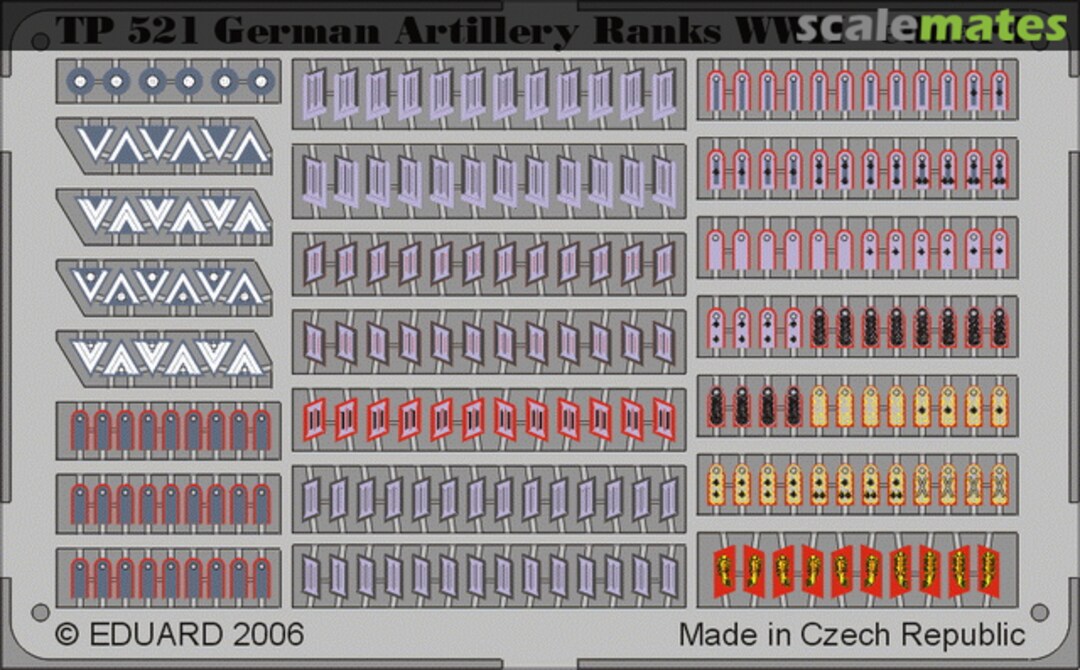Boxart German Artillery Ranks WWII TP521 Eduard