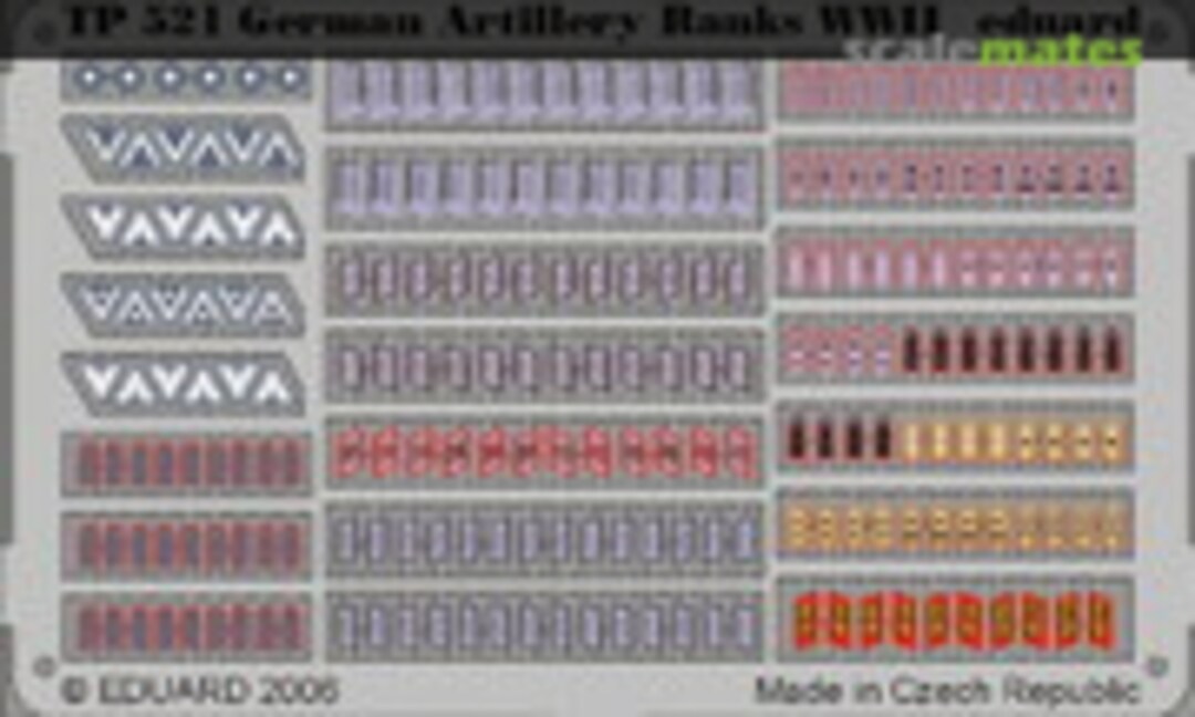1:35 German Artillery Ranks WWII (Eduard TP521) TP521