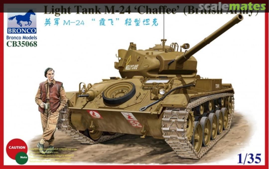 Boxart Light Tank M-24 'Chaffee' CB35068 Bronco Boxart Light Tank M-24 'Chaffee' CB35068 Bronco