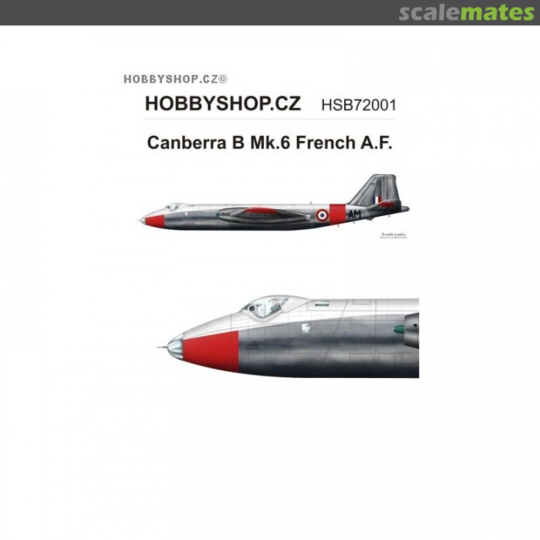 Boxart Canberra B Mk.6 Armée de l'Air HSB72001 Hobbyshop.cz Boxart Canberra B Mk.6 Armée de l'Air HSB72001 Hobbyshop.cz
