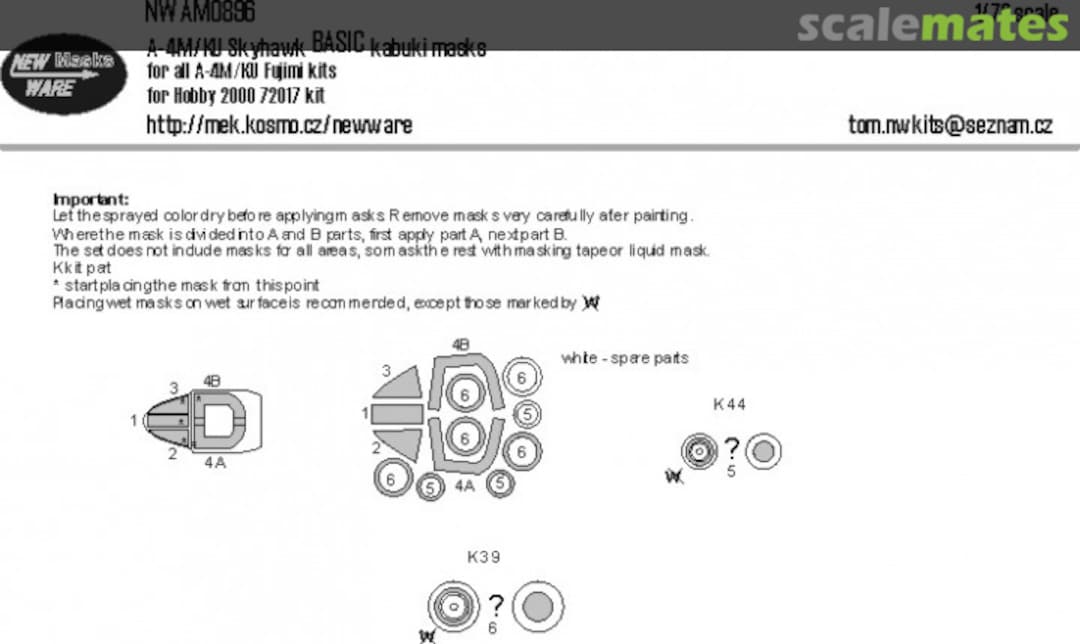 Boxart A-4M/KU Skyhawk BASIC kabuki masks NWAM0896 New Ware Boxart A-4M/KU Skyhawk BASIC kabuki masks NWAM0896 New Ware