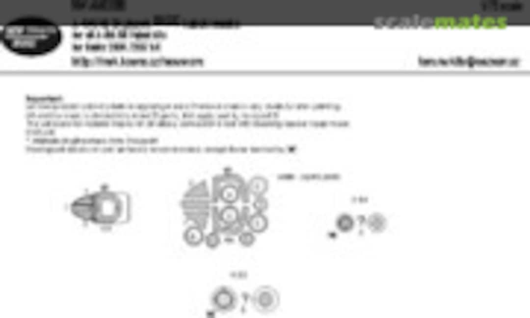 1:72 A-4M/KU Skyhawk BASIC kabuki masks (New Ware NWAM0896) NWAM0896