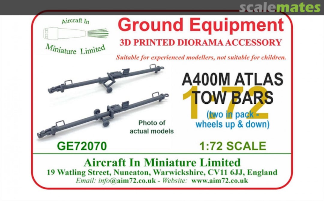 Boxart A400M Atlas Tow Bars GE72070 Aircraft In Miniature Ltd Boxart A400M Atlas Tow Bars GE72070 Aircraft In Miniature Ltd