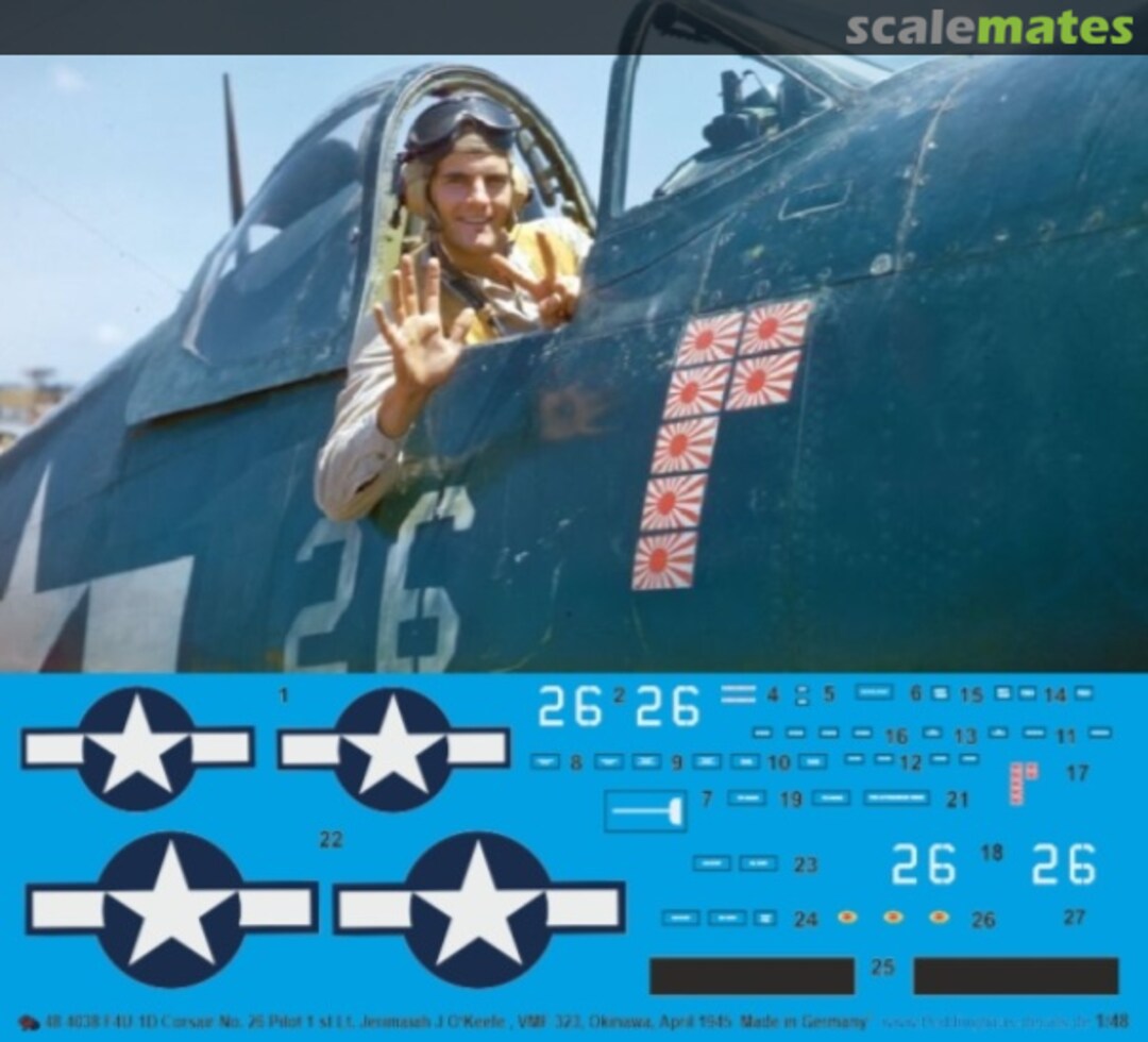 Boxart F4U-1D Corsair No. 26 48 4038 Peddinghaus-Decals Boxart F4U-1D Corsair No. 26 48 4038 Peddinghaus-Decals