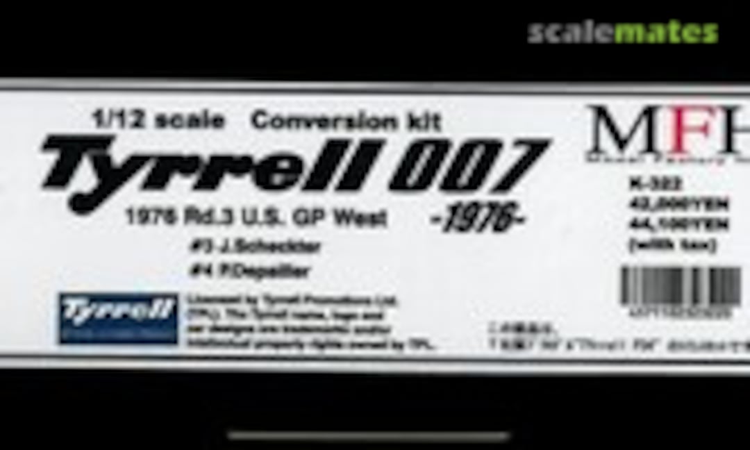 1:12 Tyrrell 007 (Model Factory Hiro K-322) K-322