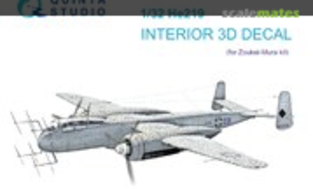 1:32 He219 interior 3D decals (Quinta Studio QD32103) QD32103