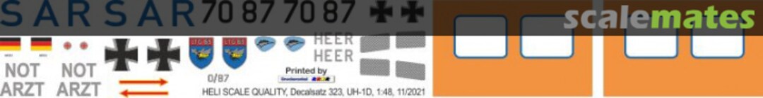 Boxart UH-1D - Bundeswehr SAR 41 70+87 Decal 323 Heli Scale Quality Boxart UH-1D - Bundeswehr SAR 41 70+87 Decal 323 Heli Scale Quality