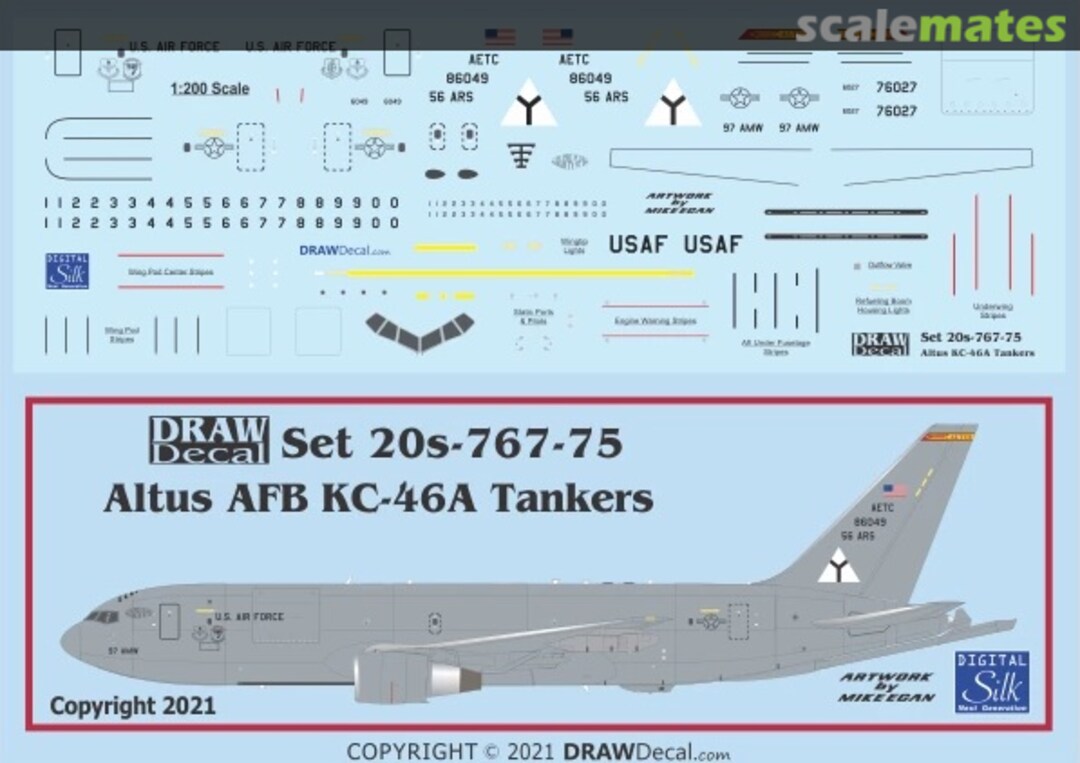 Boxart Altus AFB KC-46A Tankers 20-767-75 Draw Decal Boxart Altus AFB KC-46A Tankers 20-767-75 Draw Decal