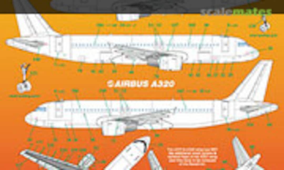 1:144 Airbus A319 - A320 - A321 General Stencilling+ Photo-Etch parts (Skyline Decals SKY144-57)