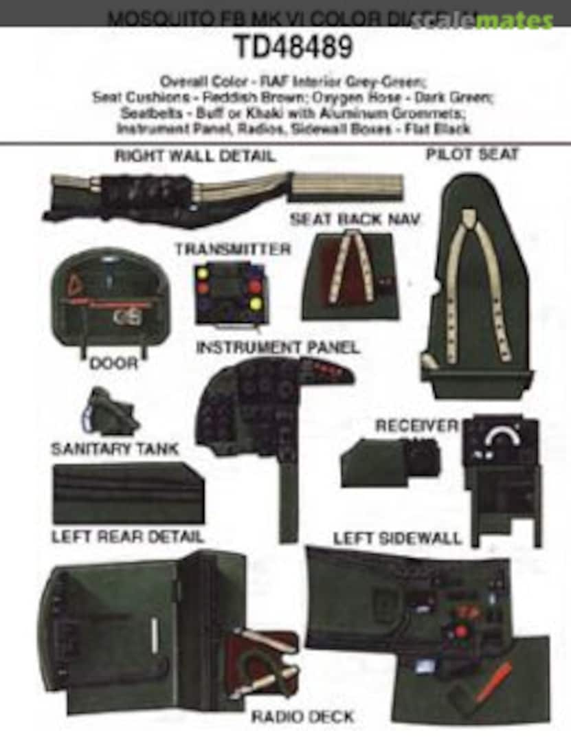 Boxart Mosquito Mk.VI Cockpit Set 48489 True Details Boxart Mosquito Mk.VI Cockpit Set 48489 True Details