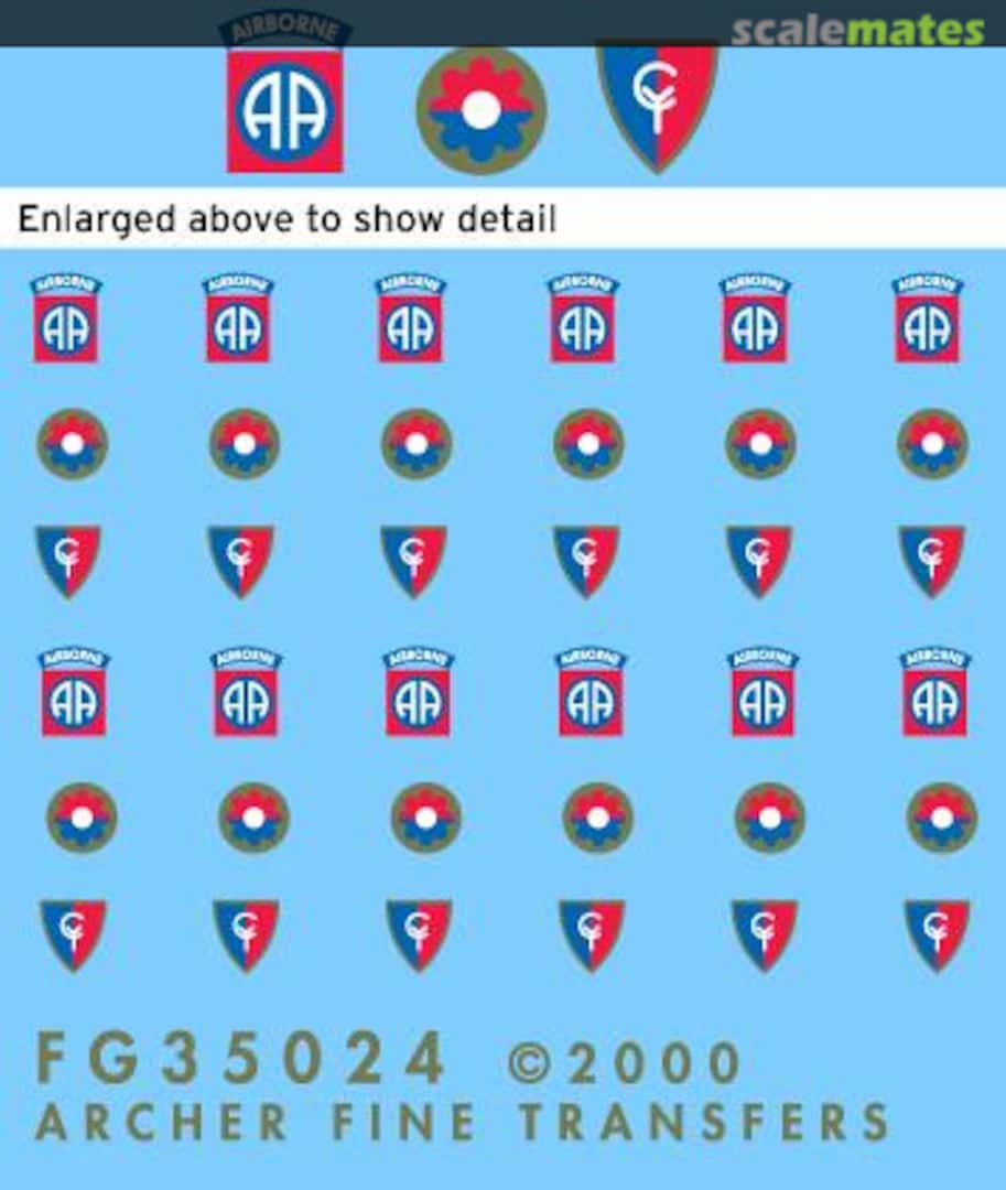 Boxart U.S. 9th and 38th Infantry Division and 82nd Airborne Uniform Patches FG35024 Archer Boxart U.S. 9th and 38th Infantry Division and 82nd Airborne Uniform Patches FG35024 Archer