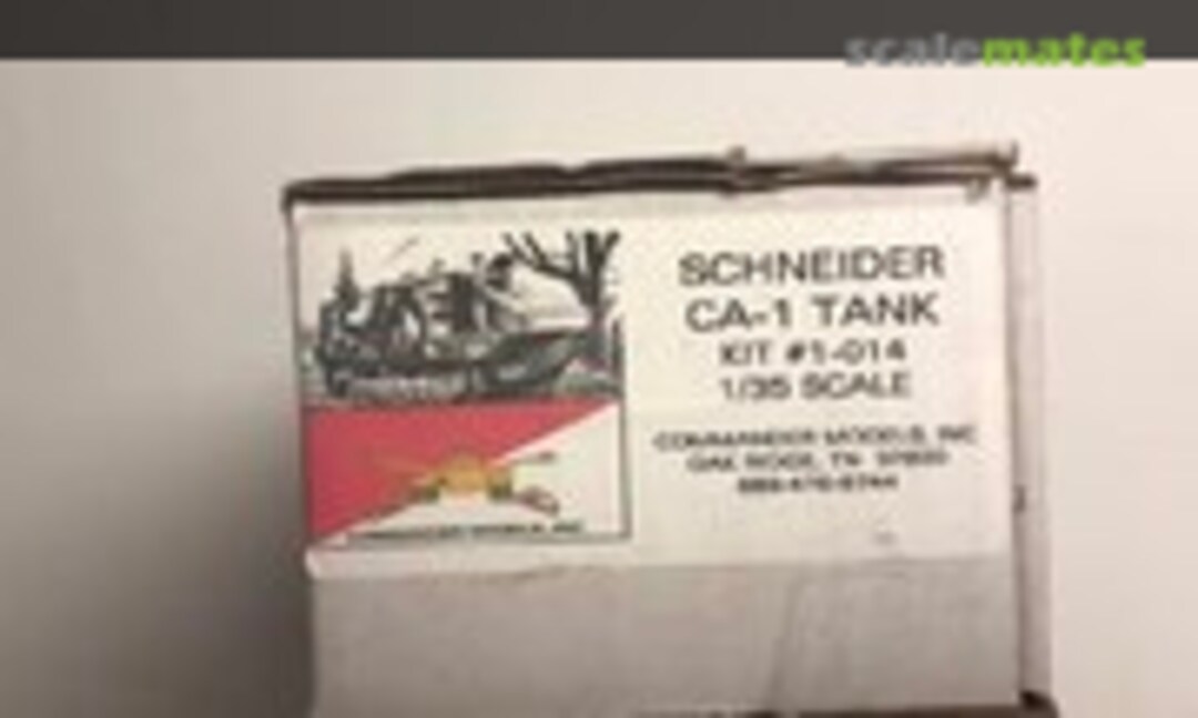 1:35 French Schneider CA tank (Commander Models 1-014)