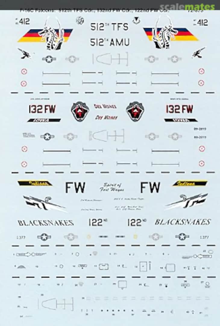 Boxart F-16C Falcons 72-873 SuperScale International Boxart F-16C Falcons 72-873 SuperScale International