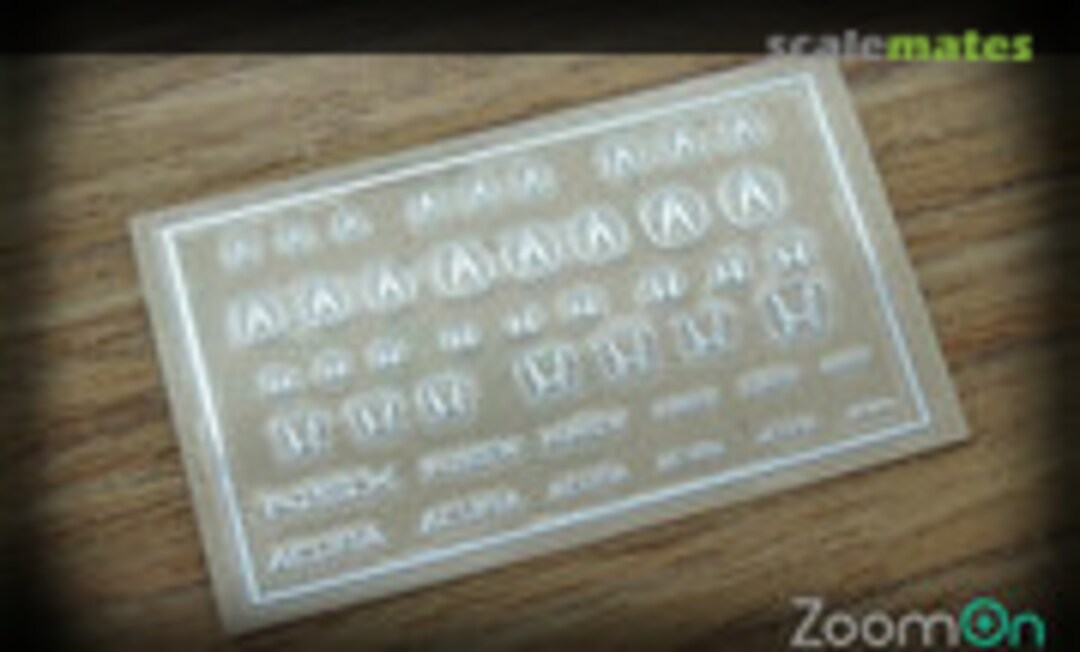 1:24 Honda & Acura Logo Metal Sticker (ZoomOn ZD029) ZD029