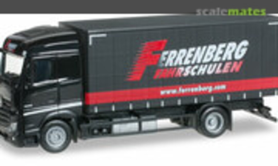 Mercedes-Benz Actros Streamspace Planen-LKW &quot;Ferrenberg Fahrschulen&quot; (Herpa 919210)