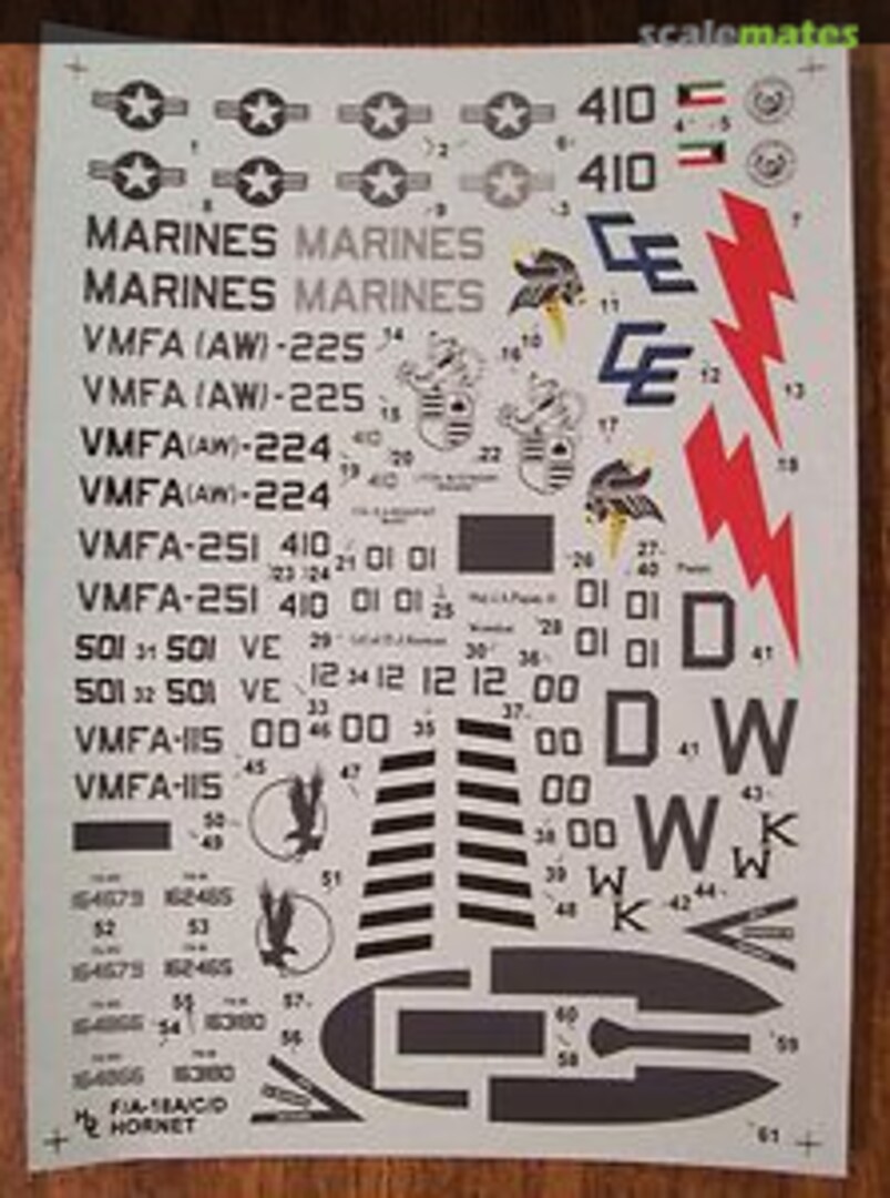 Boxart F/A-18 A/C/D Hornet 48-002 Hi-Decal Line Boxart F/A-18 A/C/D Hornet 48-002 Hi-Decal Line