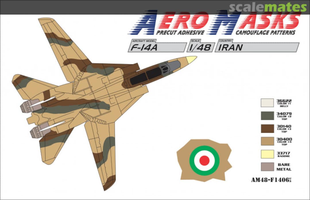 Boxart F-14A Iran AM48-F1406 AeroMasks Boxart F-14A Iran AM48-F1406 AeroMasks