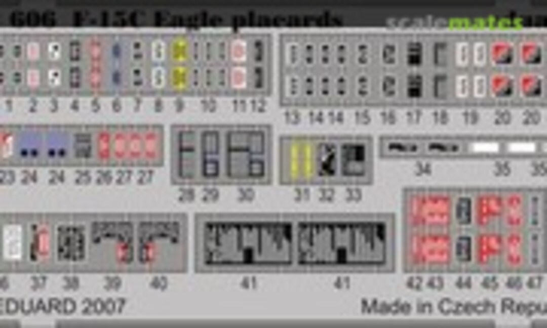 1:32 F-15C placards S.A. (Eduard 32606) 32606