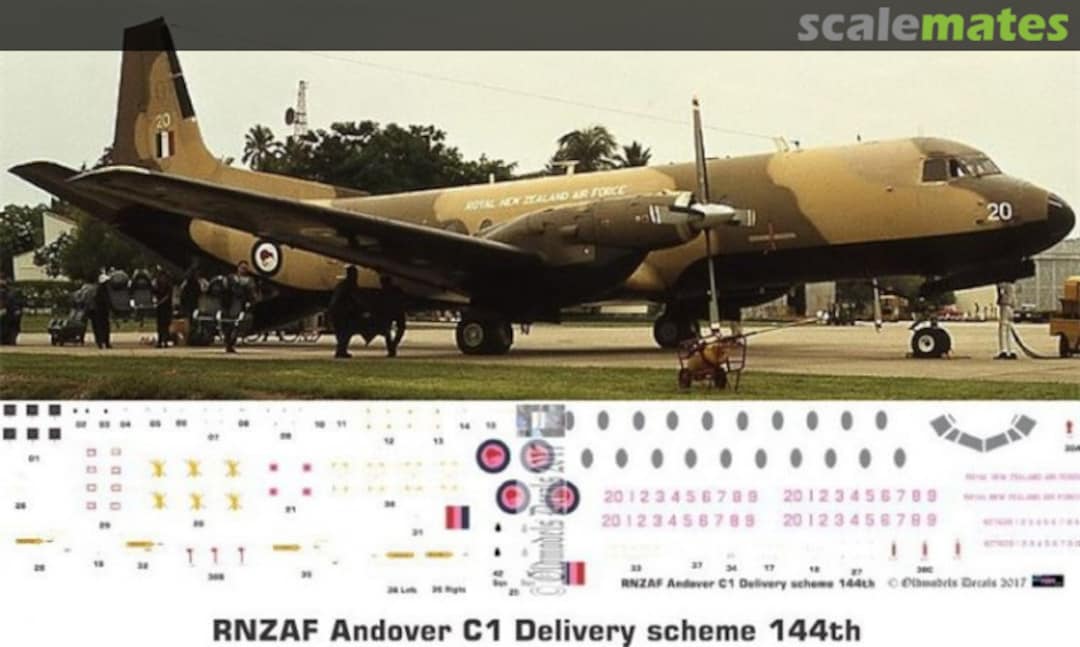Boxart RNZAF Avro 780 Andover C1 Delivery scheme OMD0603 Oldmodels Decals Boxart RNZAF Avro 780 Andover C1 Delivery scheme OMD0603 Oldmodels Decals