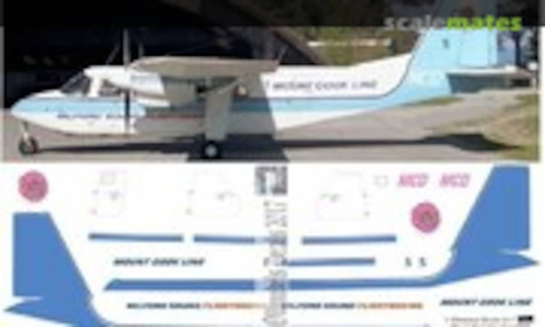 1:72 Islander - Mt Cook MCD special scheme (Oldmodels Decals OMD1178) OMD1178