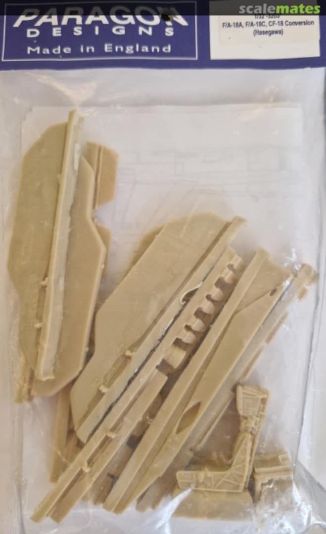 Boxart F/A-18, F/A-18C, CF-18, Conversion 3203* Paragon Designs Boxart F/A-18, F/A-18C, CF-18, Conversion 3203* Paragon Designs