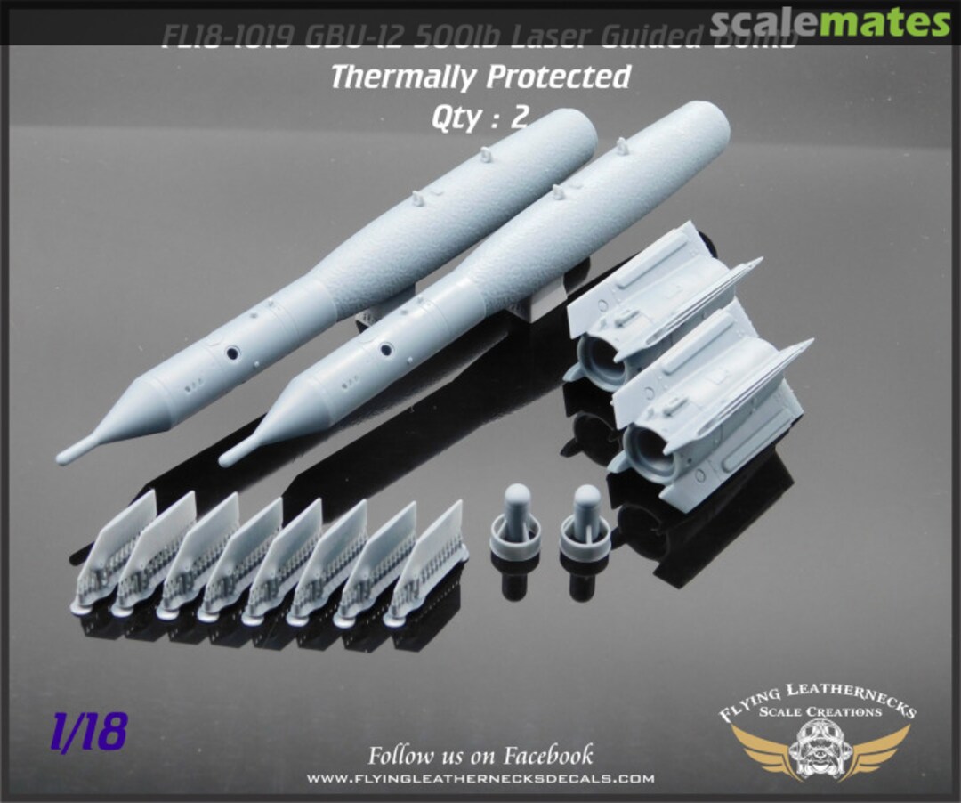 Boxart GBU-12 500lb Laser guided bombs. Thermally Protected FL18-1019 Flying Leathernecks Boxart GBU-12 500lb Laser guided bombs. Thermally Protected FL18-1019 Flying Leathernecks