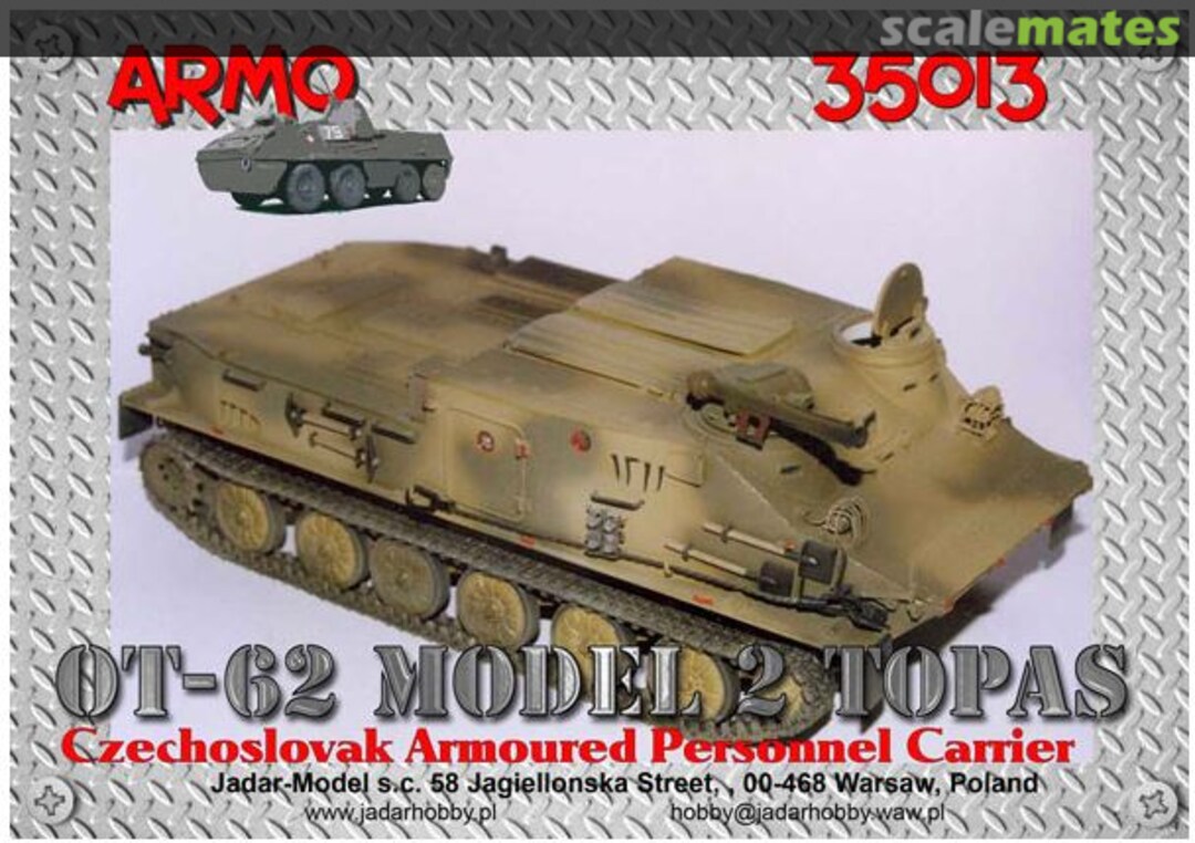 Boxart OT-62 Model 2 Armored Personnel Carrier 35013 Armo Boxart OT-62 Model 2 Armored Personnel Carrier 35013 Armo