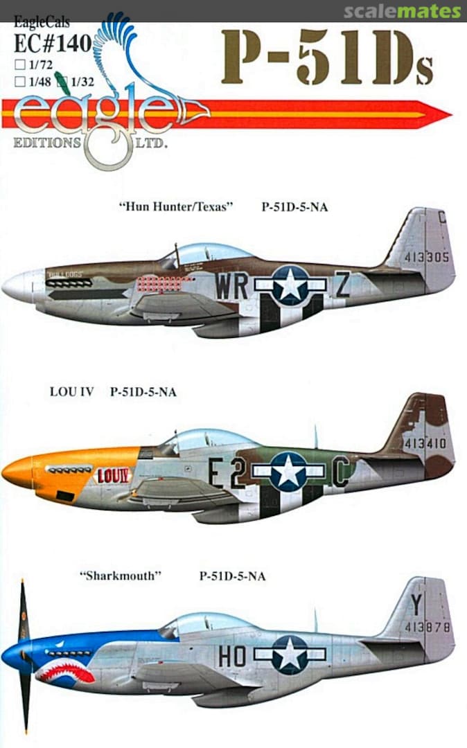 Boxart P-51Ds EagleCals EC32-140 Eagle Editions Boxart P-51Ds EagleCals EC32-140 Eagle Editions
