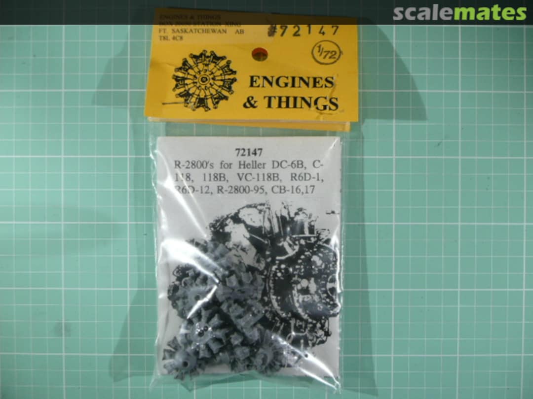 Boxart Pratt & Whitney R-2800 set 72147 Engines & Things Boxart Pratt & Whitney R-2800 set 72147 Engines & Things