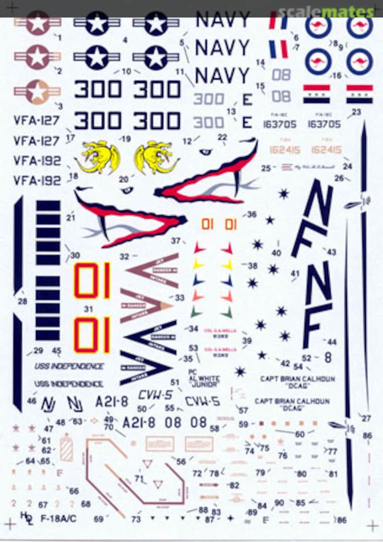 Boxart F-18 A/C Hornet 48-004 Hi-Decal Line Boxart F-18 A/C Hornet 48-004 Hi-Decal Line