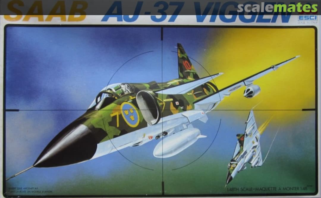 Boxart SAAB AJ-37 Viggen 4018 ESCI Boxart SAAB AJ-37 Viggen 4018 ESCI
