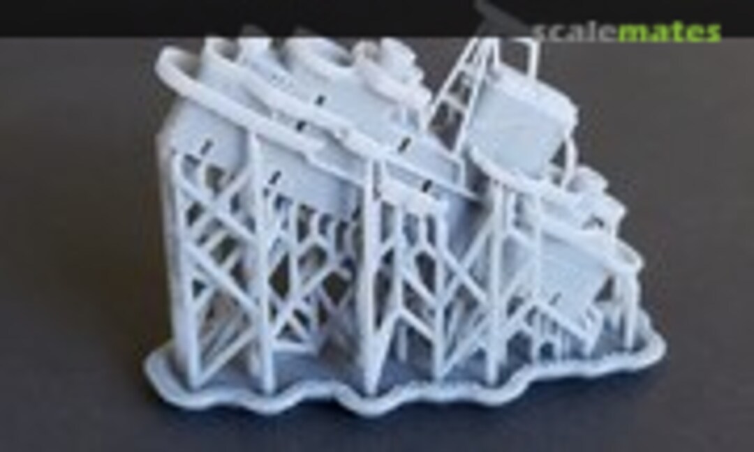 1:700 USS Yorktown CV-10 Island, 1944-1945 "long bridge" (Model Monkey 700-CV10 1944) 700-CV10 1944