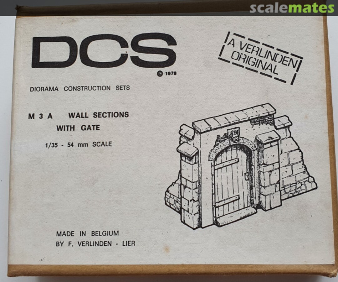 Boxart Wall sections with gate M3A Verlinden Productions Boxart Wall sections with gate M3A Verlinden Productions