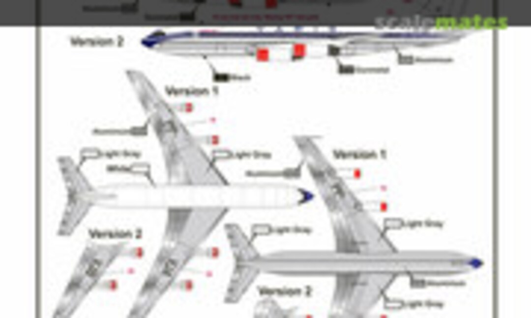 1:144 VARIG delivery colors Boeing 707-441 (LPS Hobby LPS144-31) LPS144-31