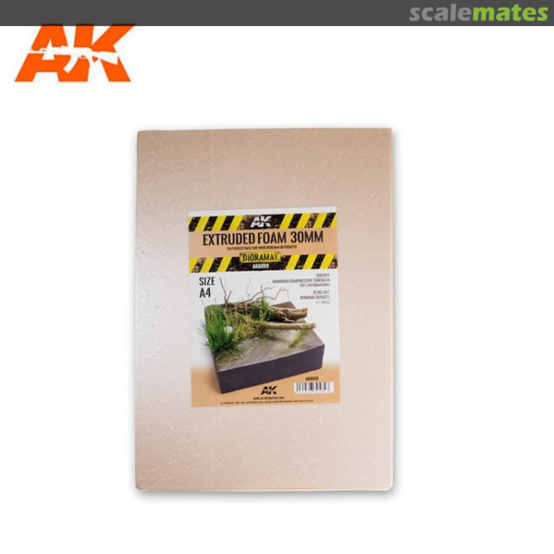 Boxart Extruded Foam 30mm Size A4 AK8099 AK Interactive Boxart Extruded Foam 30mm Size A4 AK8099 AK Interactive