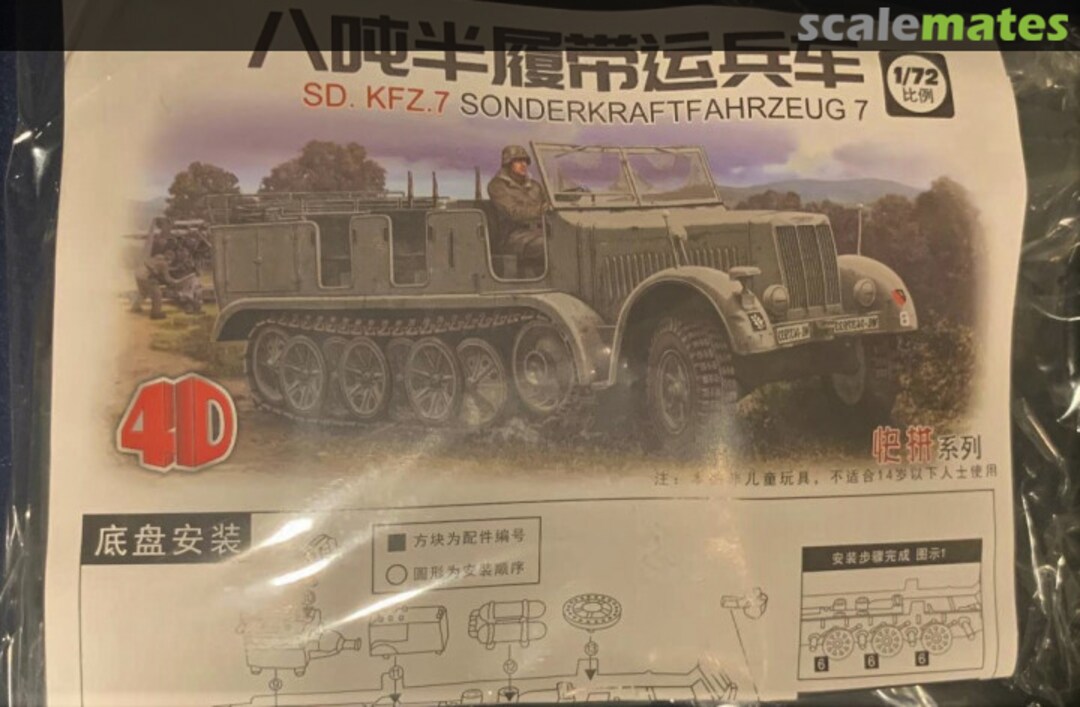 Boxart SD. KFZ. 7 Sonderkraftfahrzeug 7 4D MODEL Boxart SD. KFZ. 7 Sonderkraftfahrzeug 7 4D MODEL