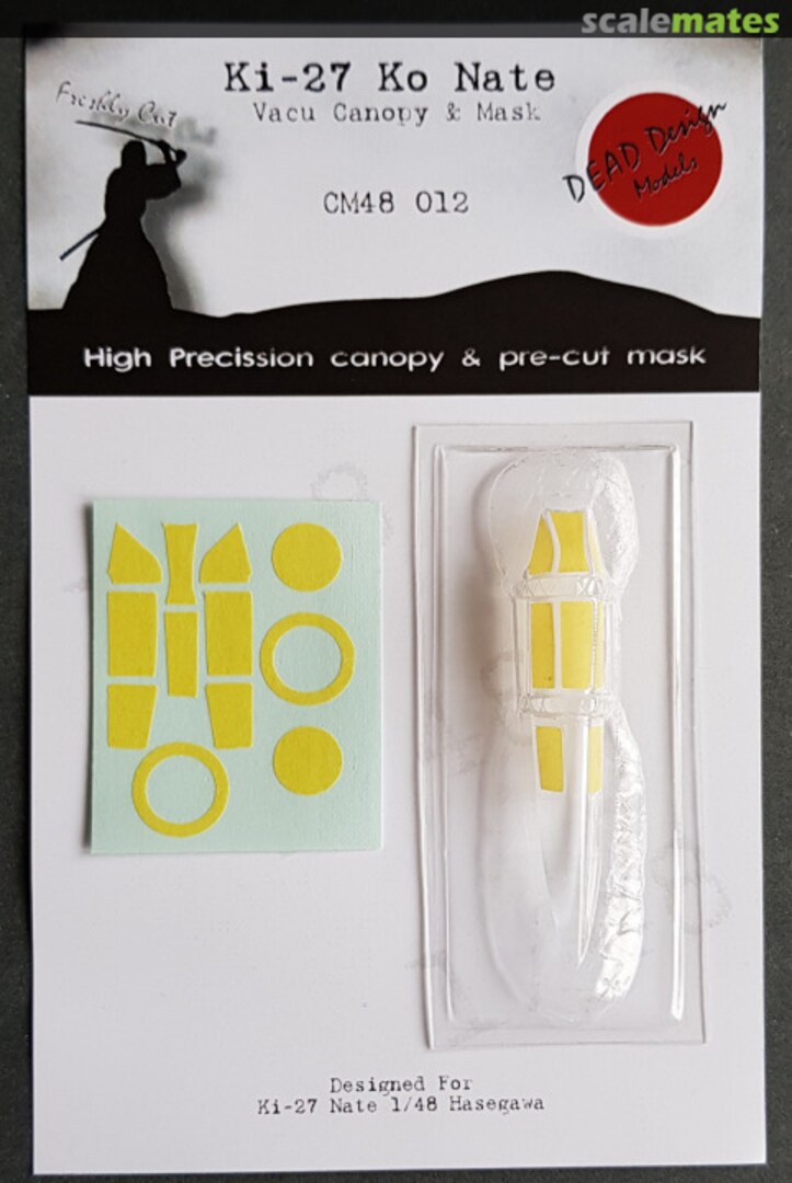 Boxart Nakajima Ki-27 Ko Vacu Canopy & Mask CM48012 DEAD Design Models Boxart Nakajima Ki-27 Ko Vacu Canopy & Mask CM48012 DEAD Design Models