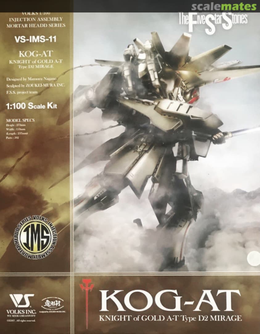 Boxart K.O.G. the Knight of Gold A-T Type D2 MIRAGE VS-IMS-11 Volks Inc.