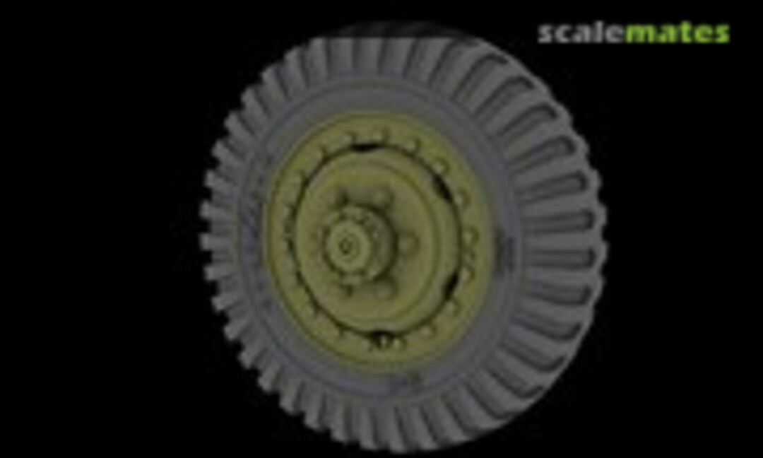 1:35 M3 Scout car road wheels (Goodyear) (Panzer Art RE35-667) RE35-667