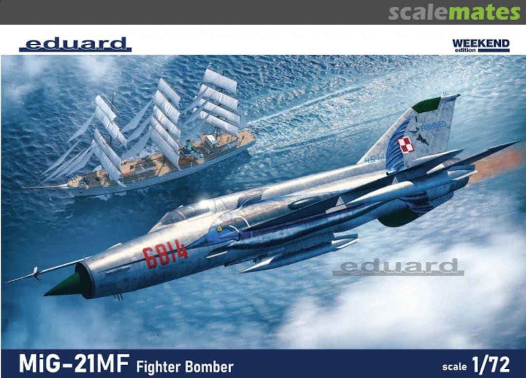 Boxart MiG-21MF Fighter Bomber 7458 Eduard